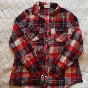 Red and blue flannel from Bohme